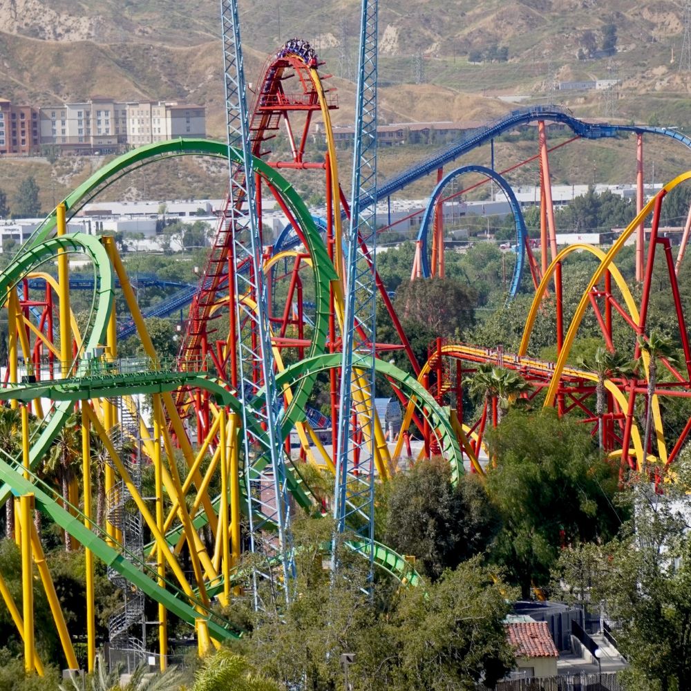 Six Flags Magic Mountain A World of Thrills Near Simi Valley, CA