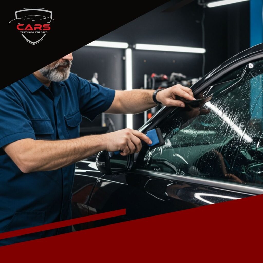 Auto glass tinting